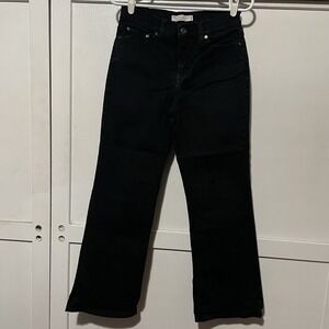 Levi's 512 Boot Cut Perfectly Slimming Women's Mid Rise Black Jeans Size 8 Short